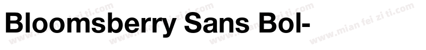 Bloomsberry Sans Bol字体转换